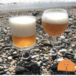 Verre à bière/cocktail  flottant  (Cristal translucide)